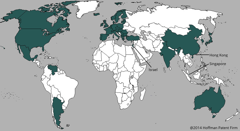 World Map Patent applications
